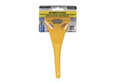 Rascavidrios Plastico Amarillo Hoja 60 mm. Rasqueta Vitroceramica, Rascador Vidrio, Rascador Vitroceramica,