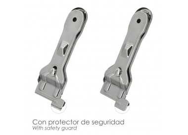 Rascavidrios Plastico Amarillo Hoja 43 mm. Rasqueta Vitroceramica, Rascador Vidrio, Rascador Vitroceramica,