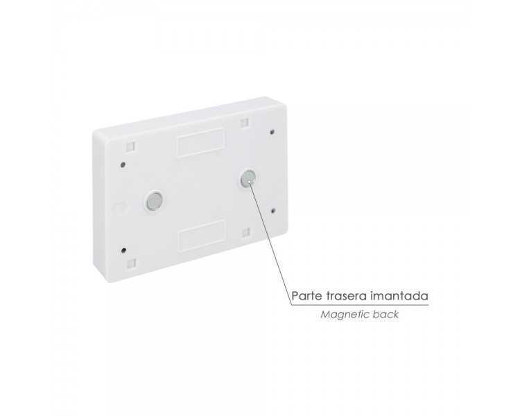 Linterna / Luces Led Para Pared / Armario A pilas (4 AAA) 250 Lumenes (Fijación Mediante Pegatina, Iman o Tornillos)