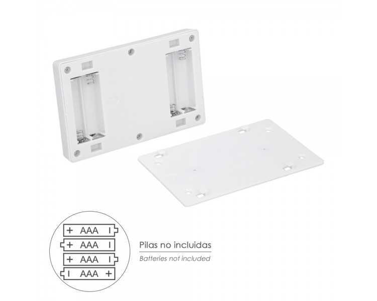 Linterna / Luces Led Para Pared / Armario A pilas (4 AAA) 250 Lumenes (Fijación Mediante Pegatina, Iman o Tornillos)