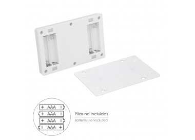Linterna / Luces Led Para Pared / Armario A pilas (4 AAA) 250 Lumenes (Fijación Mediante Pegatina, Iman o Tornillos)