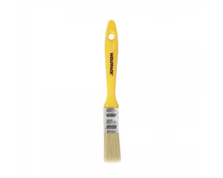 Paletina Profesional Cerda Blanca Ancho 20 mm. Cerdas Naturales Mango Plastico Ergonomico, Brocha Pintor, Pincel Pintura