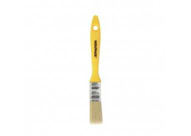 Paletina Profesional Cerda Blanca Ancho 20 mm. Cerdas Naturales Mango Plastico Ergonomico, Brocha Pintor, Pincel Pintura