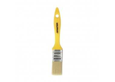 Paletina Profesional Cerda Blanca Ancho 30 mm. Cerdas Naturales Mango Plastico Ergonomico, Brocha Pintor, Pincel Pintura