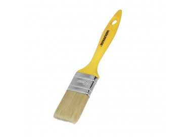 Paletina Profesional Cerda Blanca Ancho 40 mm. Cerdas Naturales Mango Plastico Ergonomico, Brocha Pintor, Pincel Pintura