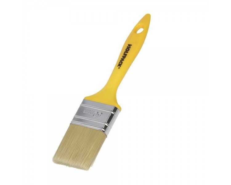 Paletina Profesional Cerda Blanca Ancho 50 mm. Cerdas Naturales Mango Plastico Ergonomico, Brocha Pintor, Pincel Pintura