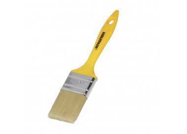 Paletina Profesional Cerda Blanca Ancho 50 mm. Cerdas Naturales Mango Plastico Ergonomico, Brocha Pintor, Pincel Pintura