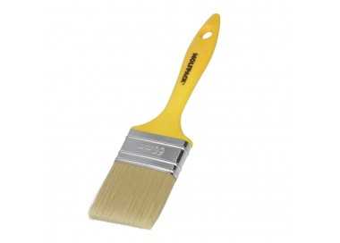 Paletina Profesional Cerda Blanca Ancho 60 mm. Cerdas Naturales Mango Plastico Ergonomico, Brocha Pintor, Pincel Pintura