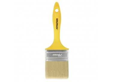 Paletina Profesional Cerda Blanca Ancho 70 mm. Cerdas Naturales Mango Plastico Ergonomico, Brocha Pintor, Pincel Pintura