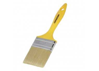 Paletina Profesional Cerda Blanca Ancho 70 mm. Cerdas Naturales Mango Plastico Ergonomico, Brocha Pintor, Pincel Pintura