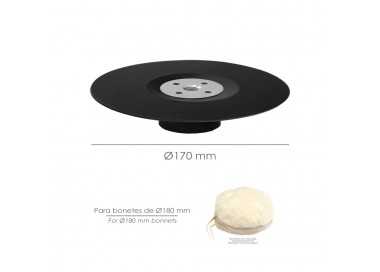 Plato Amoladora Nylon Ø 178 mm. Con Rosca M14. Disco Plástico Para Bonete