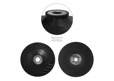 Plato Amoladora Nylon Ø 178 mm. Con Rosca M14. Disco Plástico Para Bonete