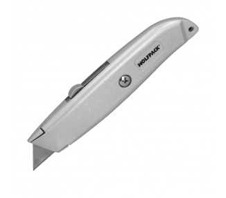 Cutter Hoja Trapezoidal Retráctil Acero Sk5