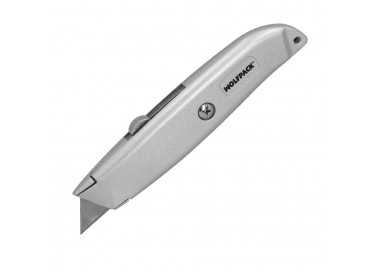 Cutter Hoja Trapezoidal Retráctil Acero Sk5