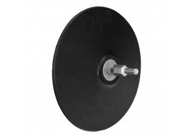 Plato Taladro Nylon Ø 125 mm. Con Espiga Ø 6 mm. Disco Plástico Para Bonete