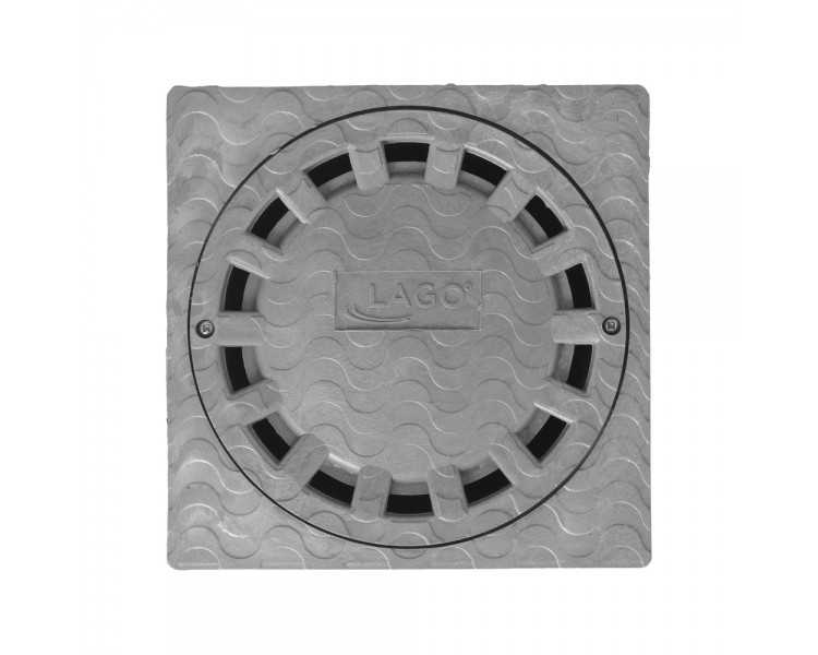 Sumidero Sifonico Pvc 20x20 cm. salida De Ø 90 / 110 mm.