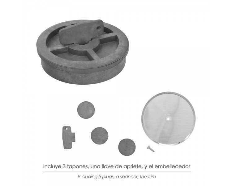Tapa Bote Sifónico PVC Ø 110 mm.