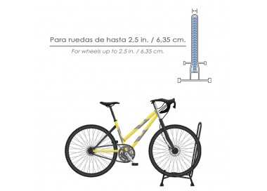 Soporte Para Bicicletas De Suelo, Ancho Rueda 6,5 cm. tacos Antideslizantes, Caballete Bicicleta, Soporte Suelo Bici