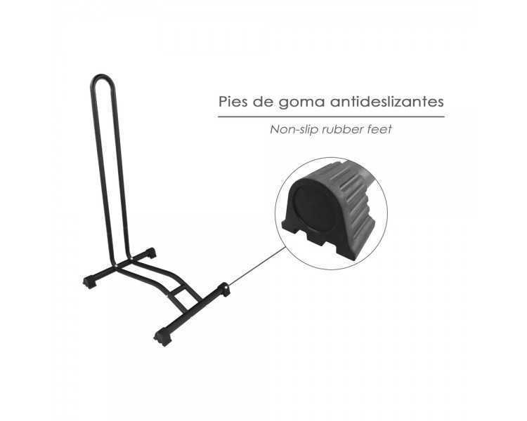 Soporte Para Bicicletas De Suelo, Ancho Rueda 6,5 cm. tacos Antideslizantes, Caballete Bicicleta, Soporte Suelo Bici