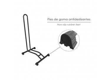 Soporte Para Bicicletas De Suelo, Ancho Rueda 6,5 cm. tacos Antideslizantes, Caballete Bicicleta, Soporte Suelo Bici