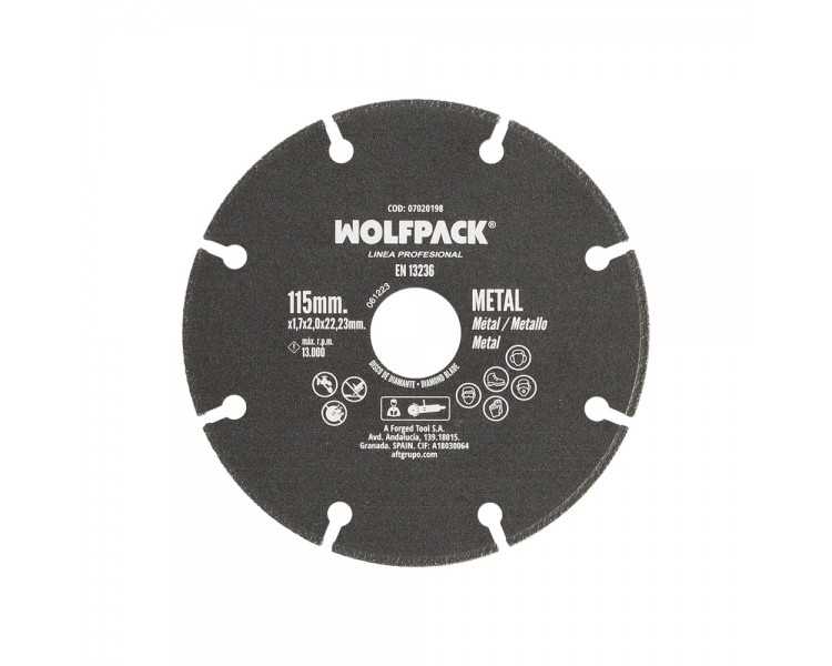 Disco Corte Metales Universal  Ø 115 x 1,7 mm. Filo de Diamante Disco Corte Acero, Chapa, Hierro, Aluminio
