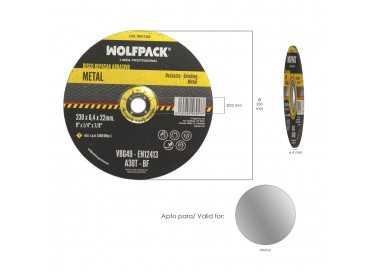 Disco Repasar Abrasivo Ø 230 x Ø 22 mm. Espesor 6,4 mm. Disco Radial / Amoladora Universal Compatible Con Todas Las Amoladoras