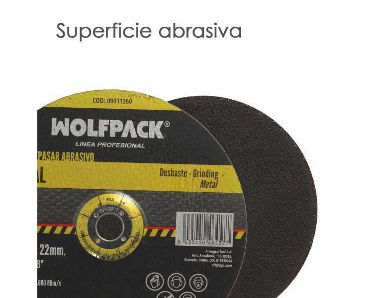 Disco Repasar Abrasivo Ø 230 x Ø 22 mm. Espesor 6,4 mm. Disco Radial / Amoladora Universal Compatible Con Todas Las Amoladoras