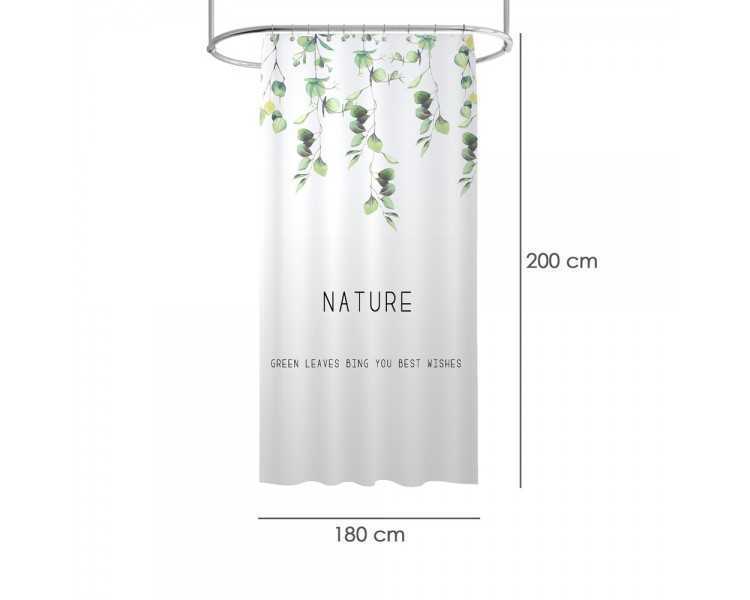 Cortina Ducha Nature 180x200 cm. Impermeable