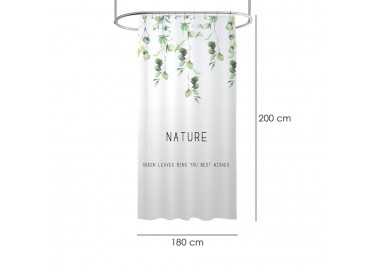 Cortina Ducha Nature 180x200 cm. Impermeable