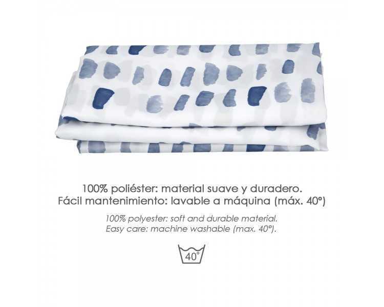 Cortina Ducha Matrix Azul 180x200 cm. Impermeable