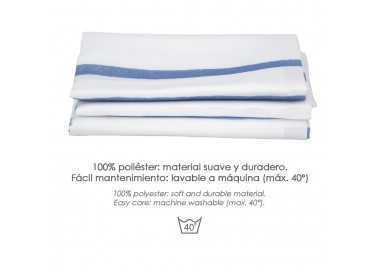 Cortina Ducha Rayas Azules 180x200 cm. Impermeable