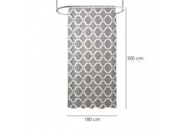 Cortina Ducha Vintage 180x200 cm. Impermeable
