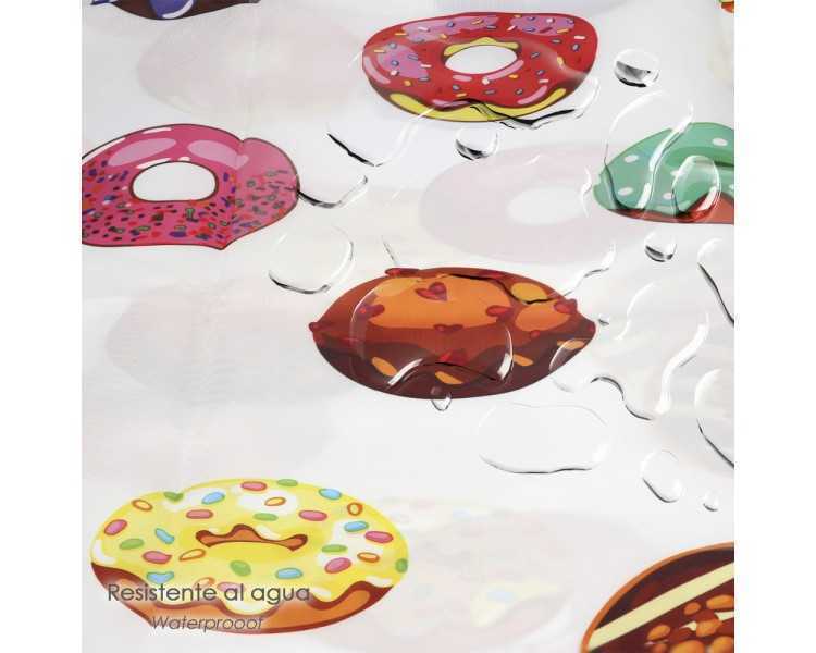 Cortina Ducha Donuts 180x200 cm. Impermeable
