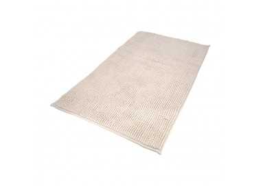Alfombra Baño Poliéster Chenilla 50x80 cm. Marrón.