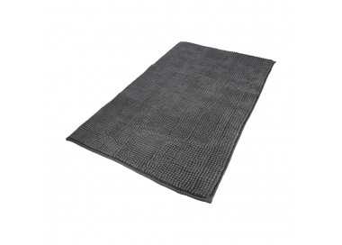 Alfombra Baño Poliéster Chenilla 50x80 cm. Gris.