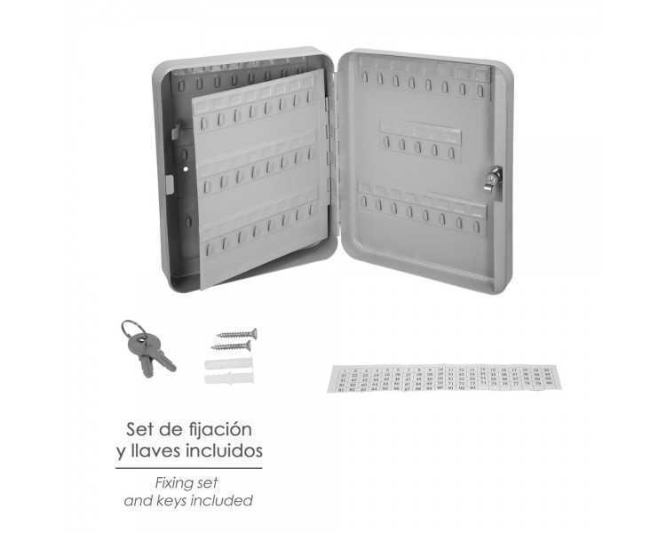 Armario De Seguridad Para Llaves Para 93  Llaves, Etiqueteros Incluidos. Armario Seguridad Llaves, Armario Llavero, 6x24x30 cm.