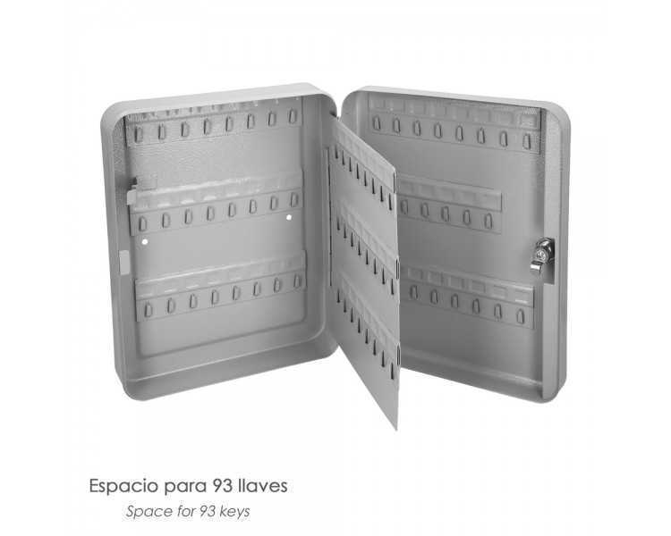 Armario De Seguridad Para Llaves Para 93  Llaves, Etiqueteros Incluidos. Armario Seguridad Llaves, Armario Llavero, 6x24x30 cm.