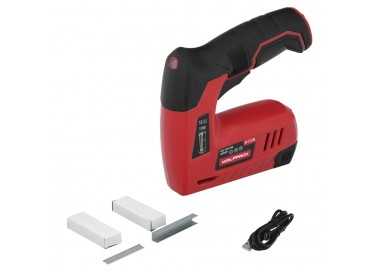 Clavadora Grapadora  Recargable, Pistola Grapas y Clavos, Clavadora a Bateria, 1.500 mAh, 40 Grapas Minuto Con Grapas y Clavos