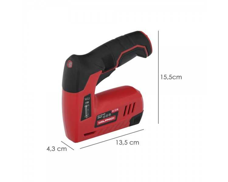 Clavadora Grapadora  Recargable, Pistola Grapas y Clavos, Clavadora a Bateria, 1.500 mAh, 40 Grapas Minuto Con Grapas y Clavos