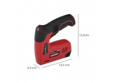 Clavadora Grapadora  Recargable, Pistola Grapas y Clavos, Clavadora a Bateria, 1.500 mAh, 40 Grapas Minuto Con Grapas y Clavos