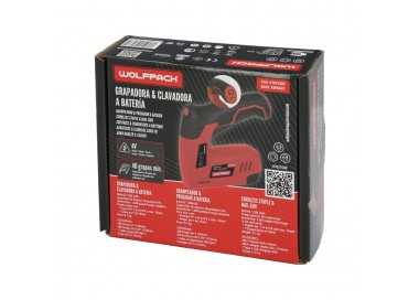 Clavadora Grapadora  Recargable, Pistola Grapas y Clavos, Clavadora a Bateria, 1.500 mAh, 40 Grapas Minuto Con Grapas y Clavos