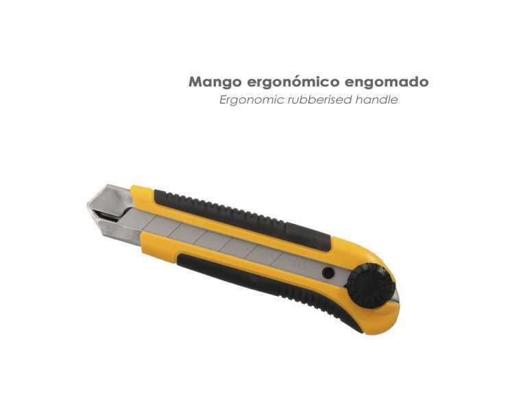 Cutter Ancho Profesional Hoja Acero Sk5 25mm.