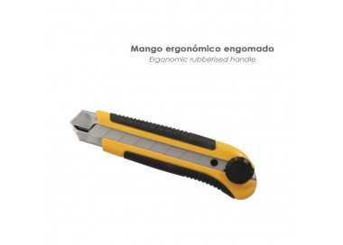 Cutter Ancho Profesional Hoja Acero Sk5 25mm.
