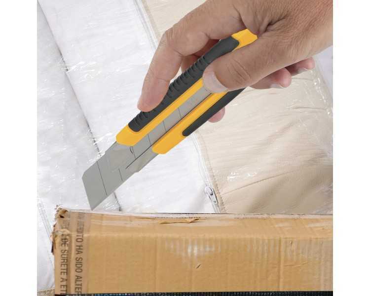 Cutter Ancho Profesional Hoja Acero Sk5 25mm.