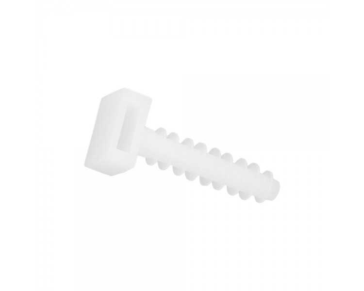 Taco Fijación Brida Nylon Blanco 8 mm. (Bolsa 100 Unidades)