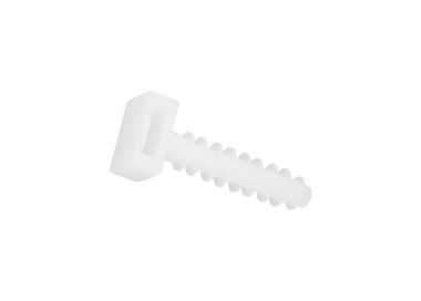Taco Fijación Brida Nylon Blanco 8 mm. (Bolsa 100 Unidades)