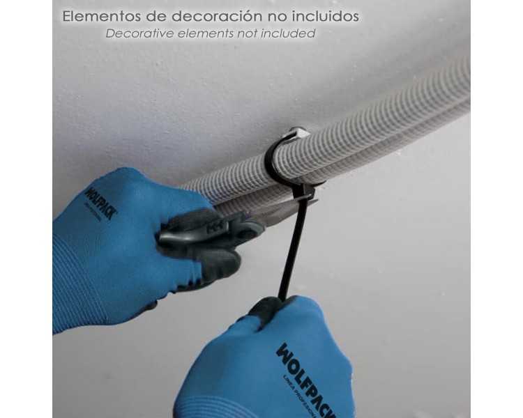 Taco Fijación Brida Nylon Blanco 8 mm. (Bolsa 100 Unidades)