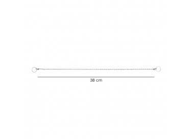 Cadena De Bolas 380 mm. Cadena Para Tapon Lavabo, Cadena Tapon Fregadero,