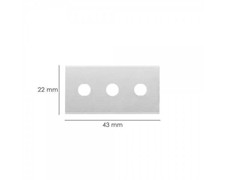 Hoja Rectangular Rascavidrios Domestico ( 5 piezas)