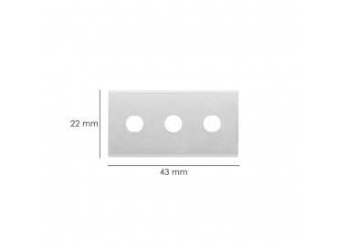 Hoja Rectangular Rascavidrios Domestico ( 5 piezas)